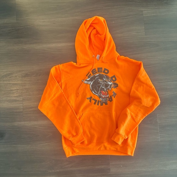 Orange Graphic Hoodie - Picture 1 of 2